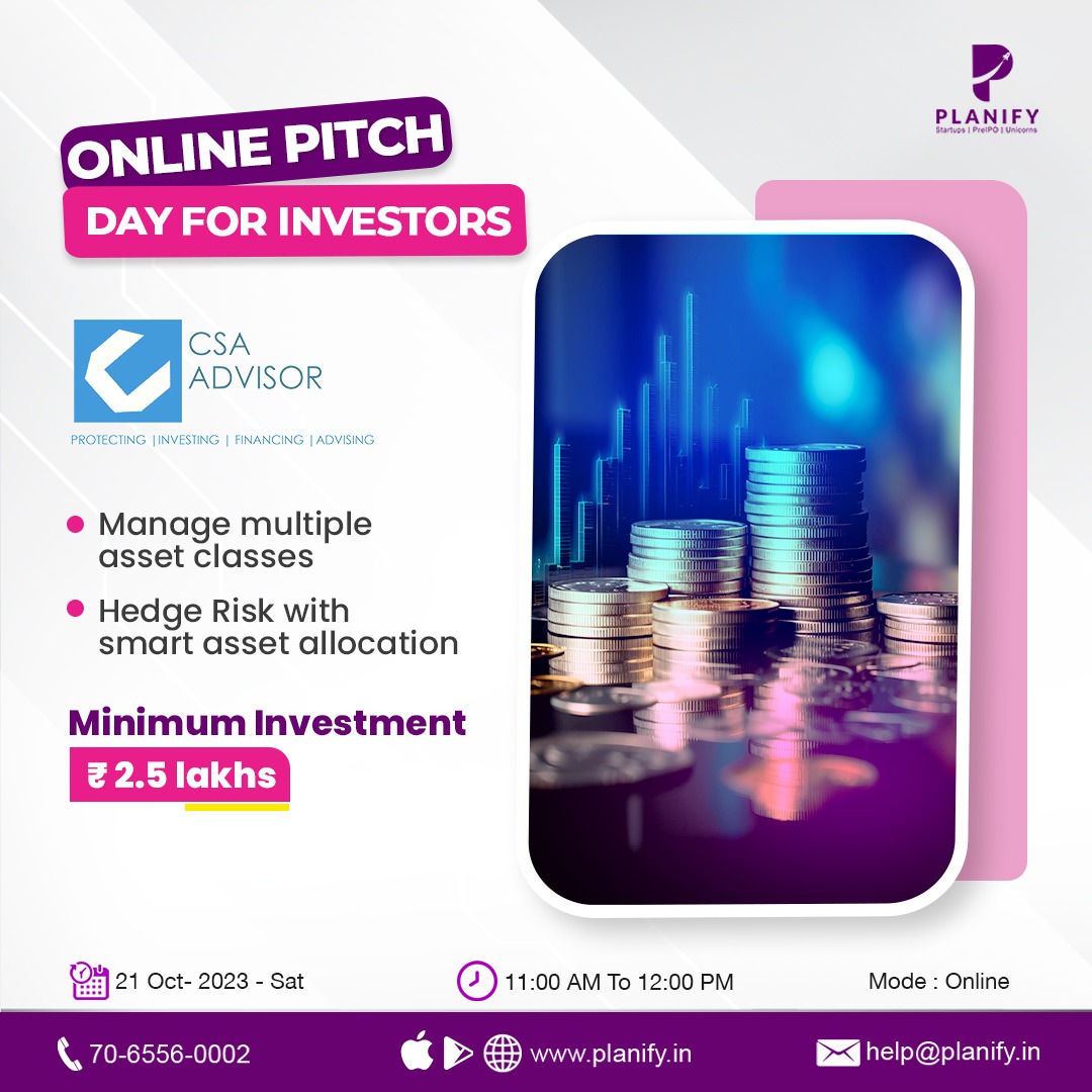 Startup Pitch - CSA Advisor