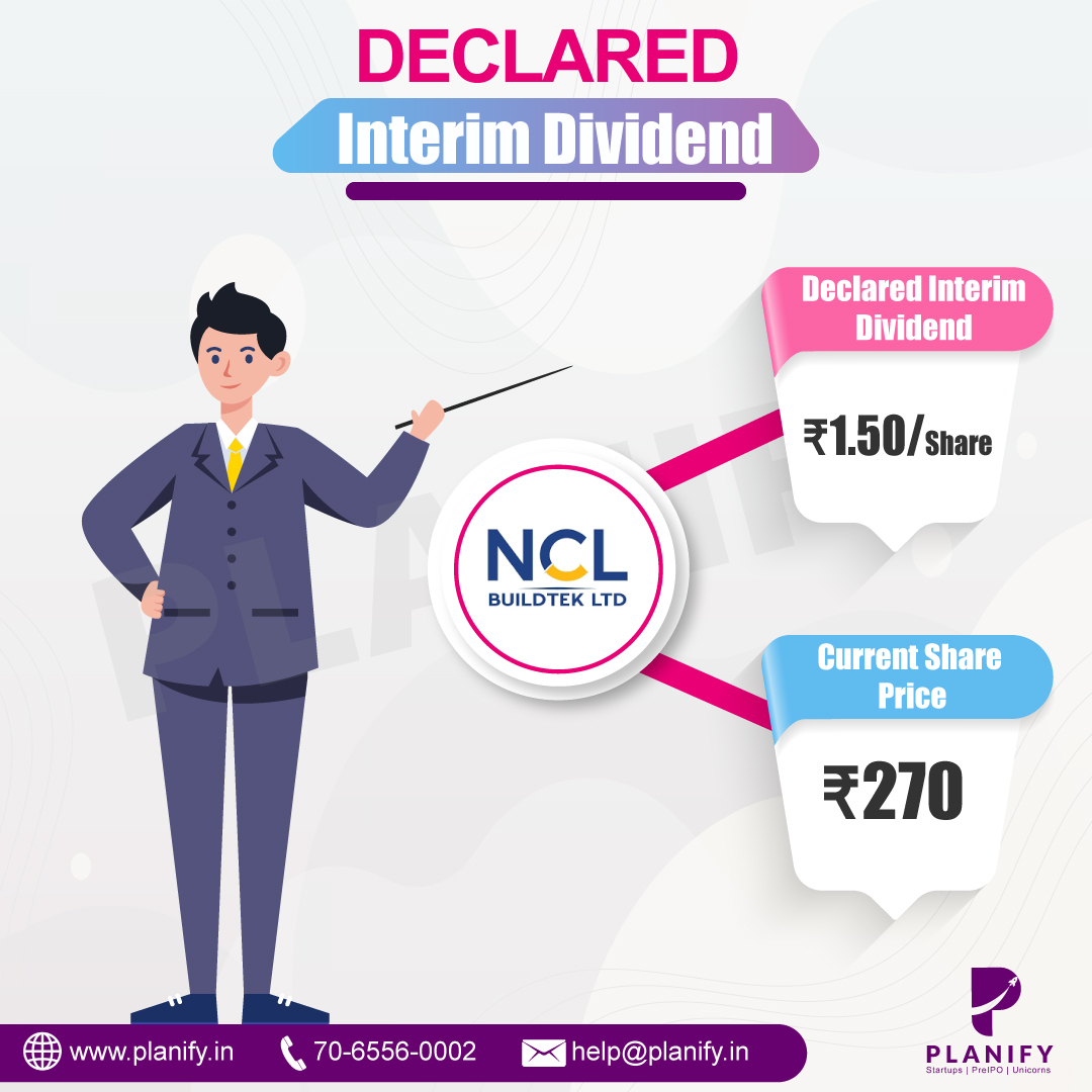 NCL Buildtek Announces Interim Dividend at ₹1.5 per Share