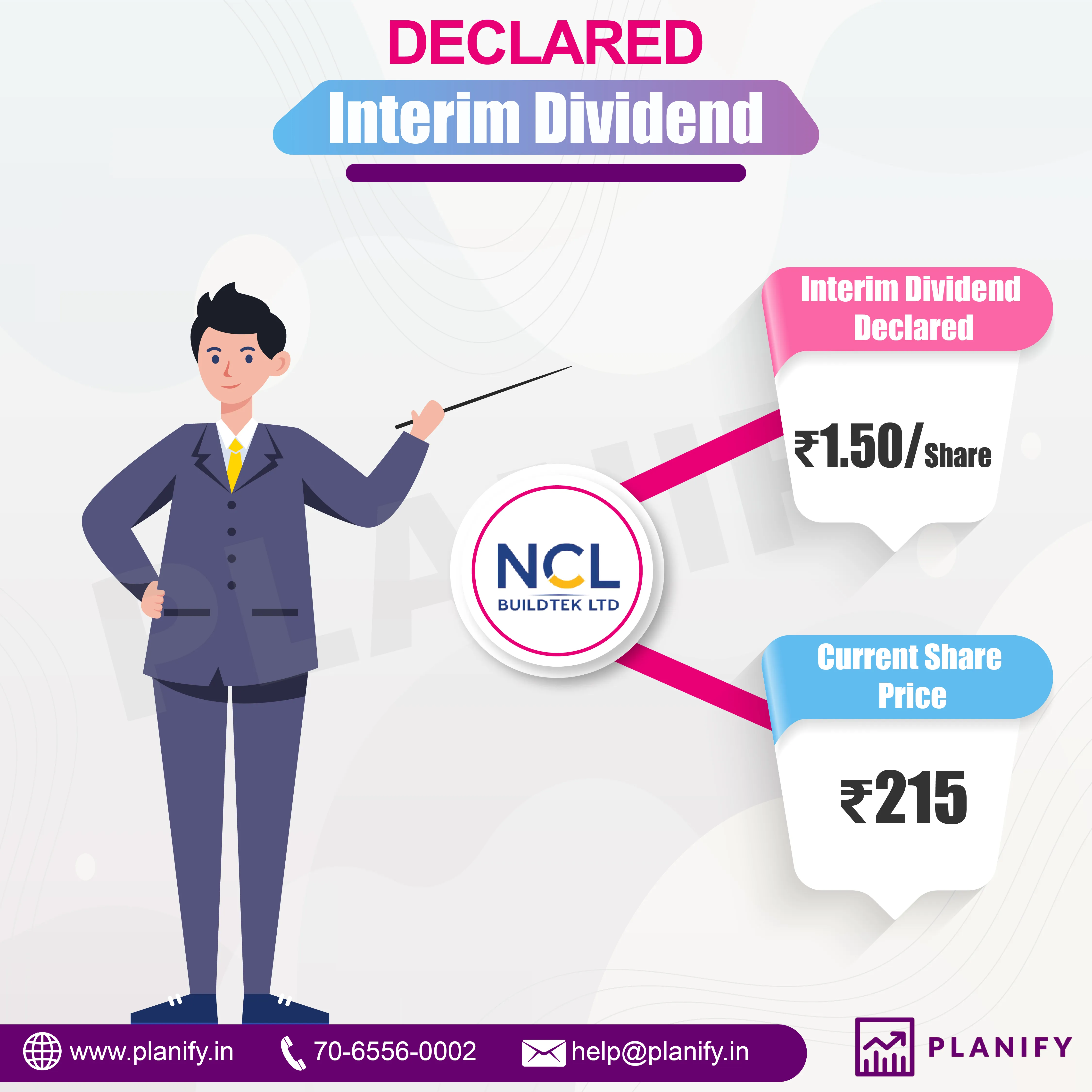 NCL Buildtek Limited announces interim dividend