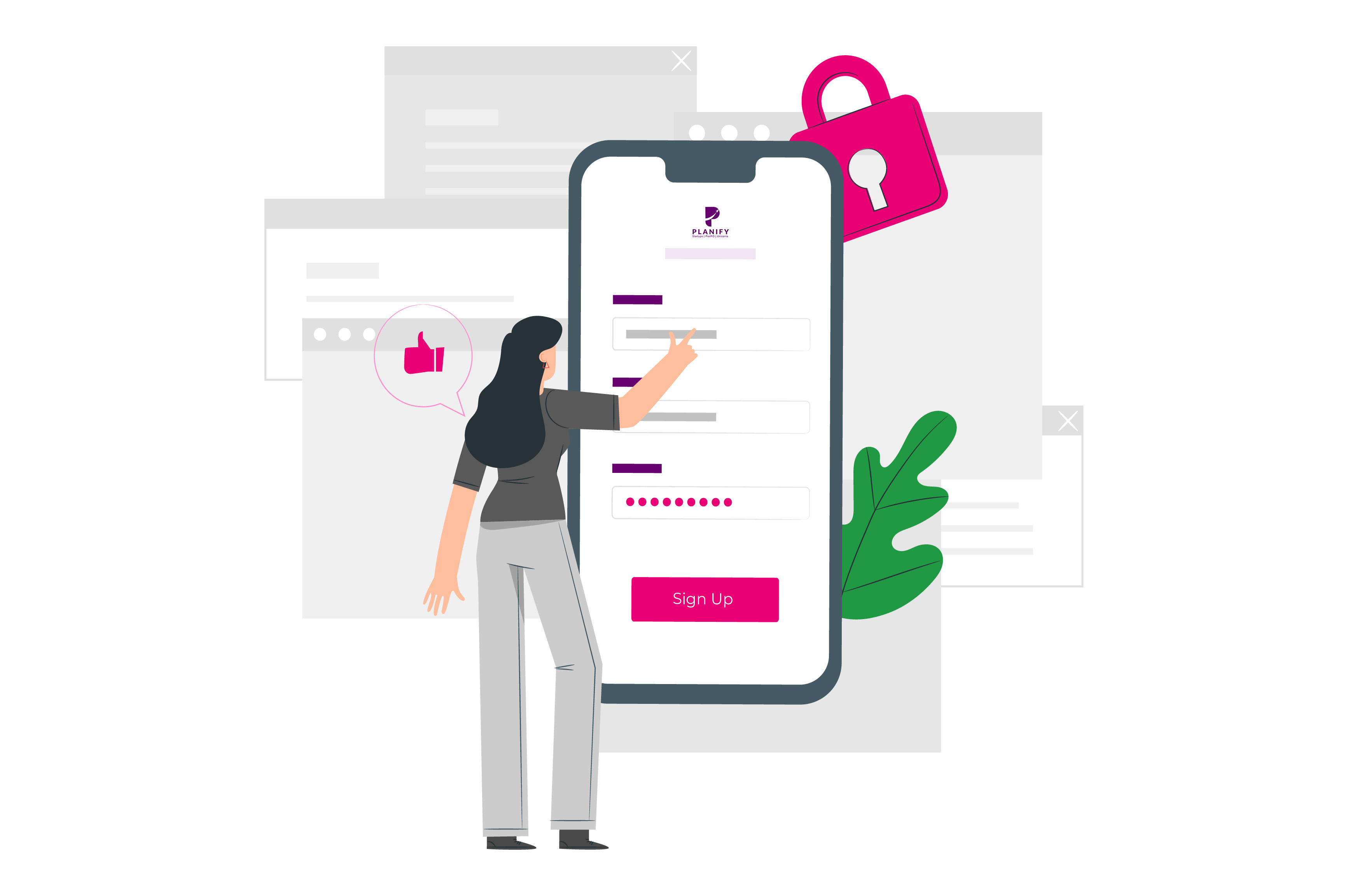 Sign up Flow: How to Sign up for the first time at Planify Application