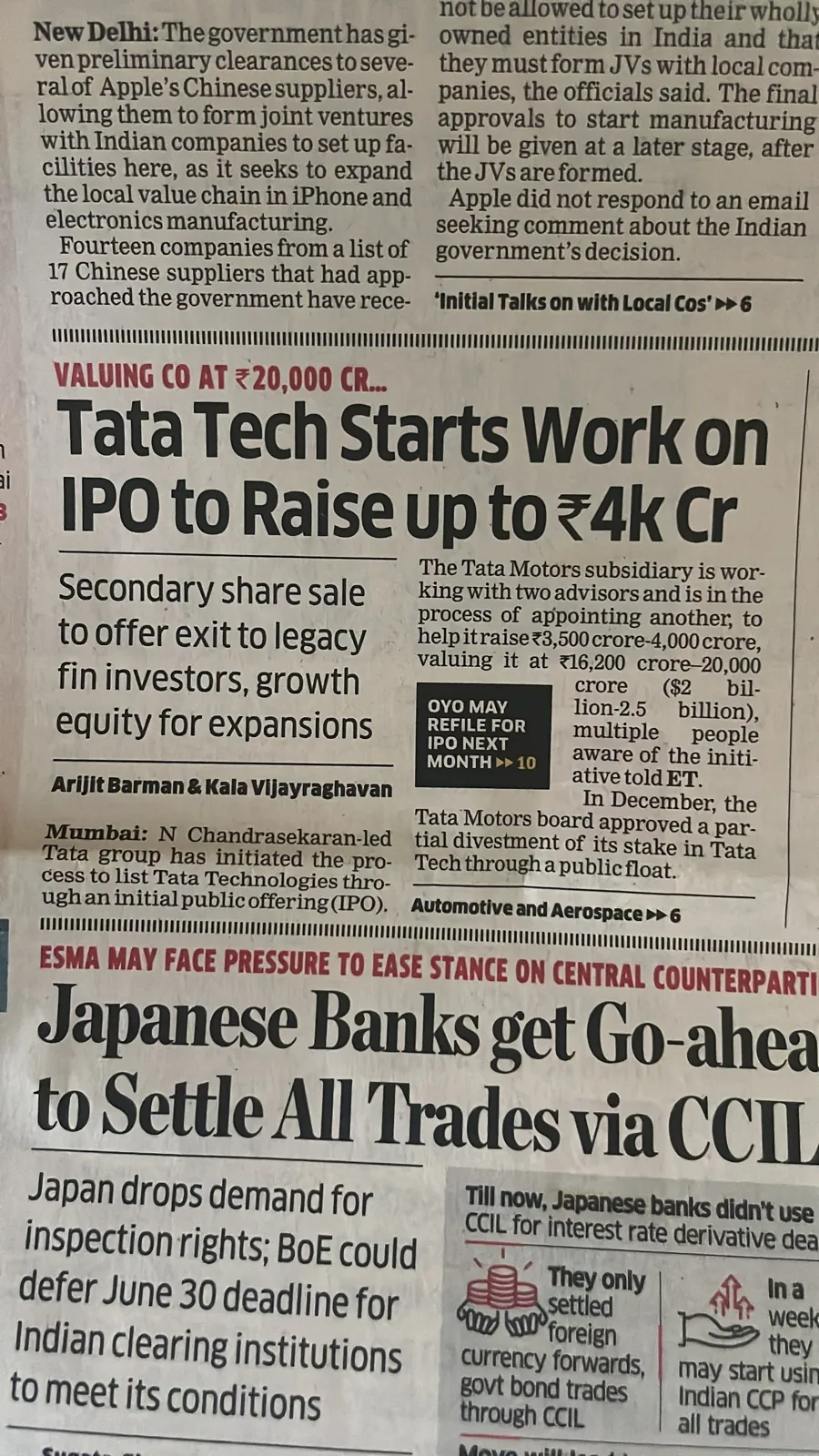 Tata Technologies starts work on IPO to raise up to ₹4000 Cr