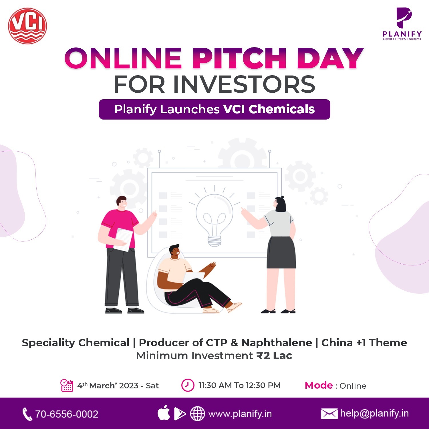 Planify launch China +1 Theme VCI Chemicals