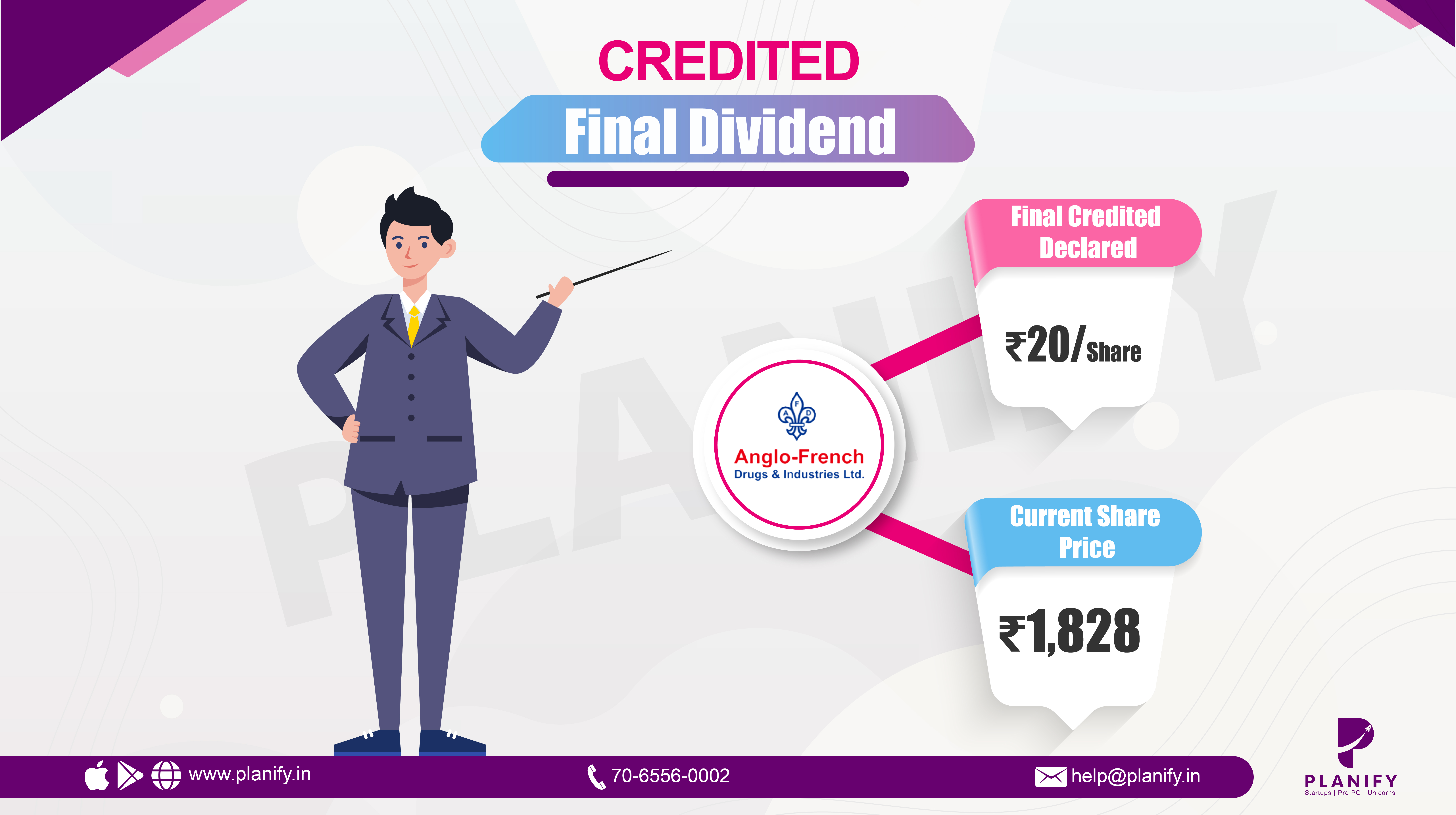 Anglo French Drugs credited the Final Dividend for FY23