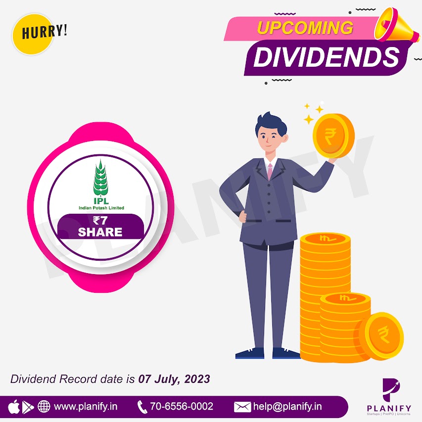 Indian Potash 7th July record date for Upcoming  Dividend